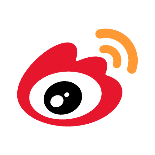 Weibo-logo i farver