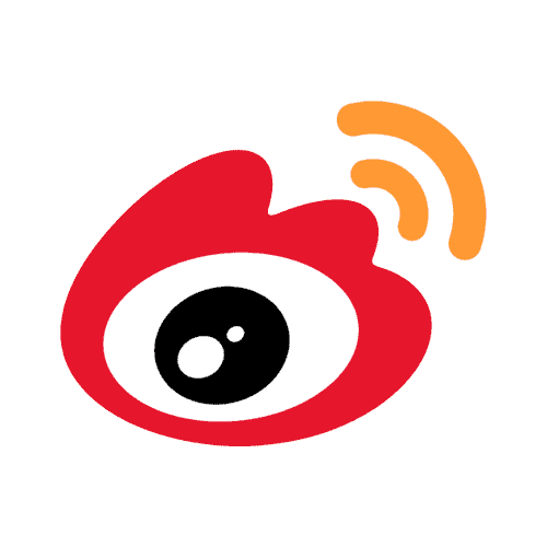 Weibo-logo i farver