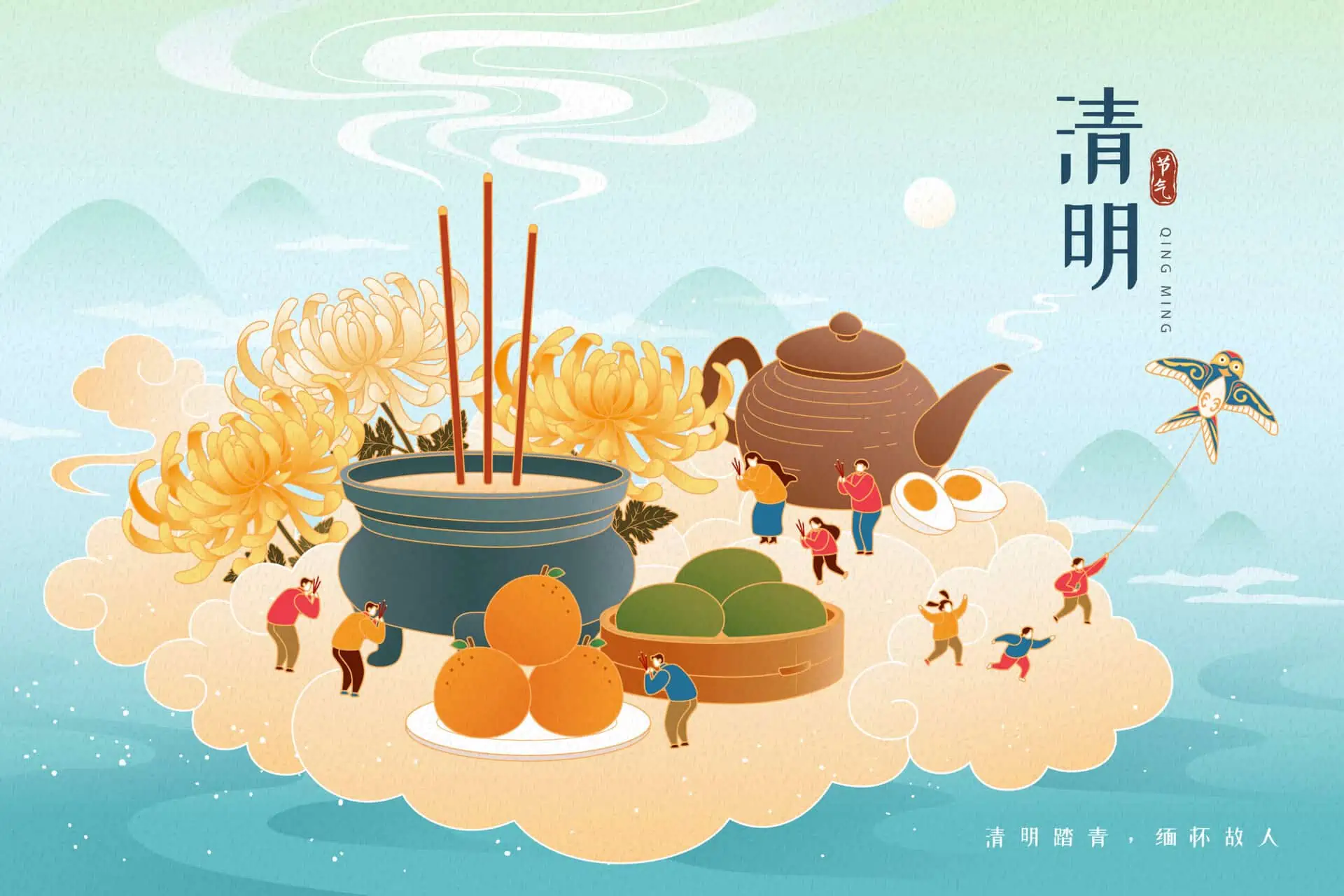 Kinas kulturelle traditioner: Qingming-festivalen