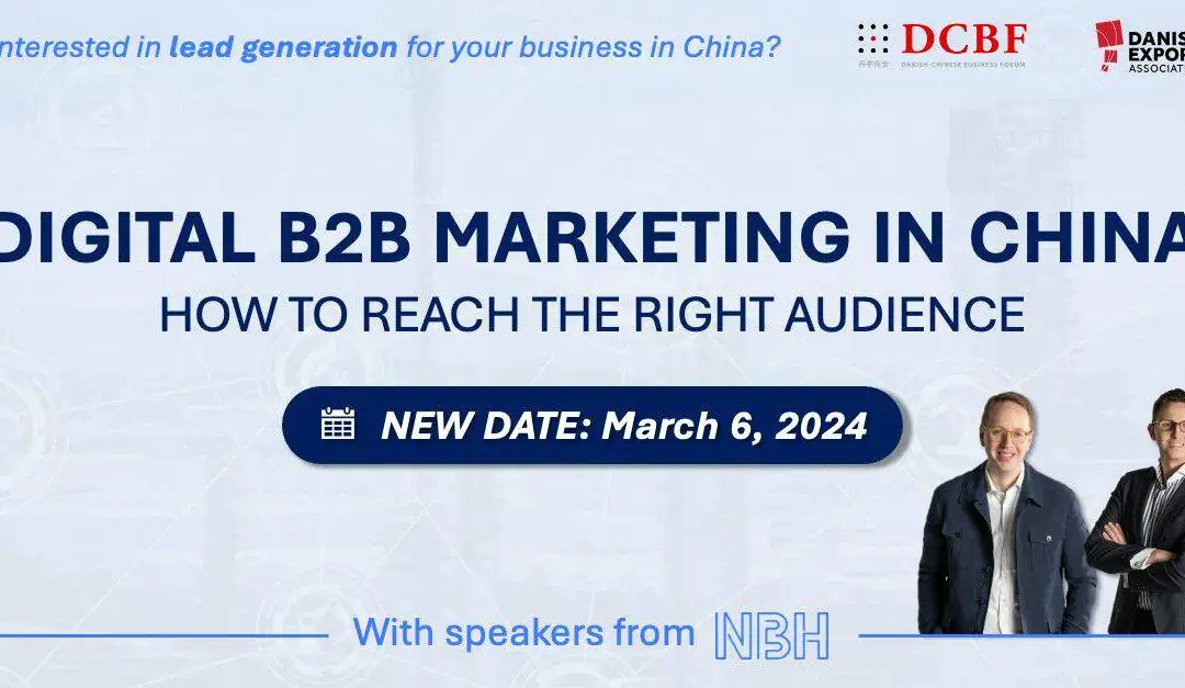 Tapahtuma: Digitaalinen B2B-markkinointi Kiinassa