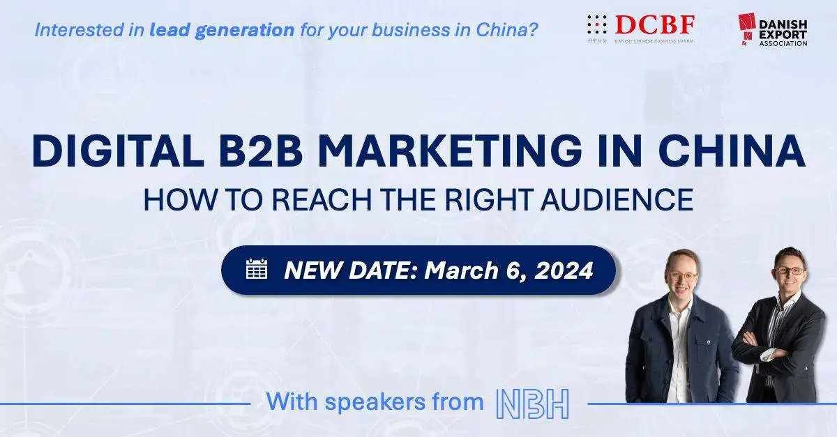 Tapahtuma: Digitaalinen B2B-markkinointi Kiinassa